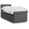 Image de vidaXL Boxspring met matras stof donkergrijs 90x190 cm3288829