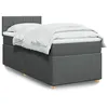Image de vidaXL Boxspring met matras stof donkergrijs 90x190 cm3288836
