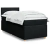 Image de vidaXL Boxspring met matras stof zwart 90x190 cm3288837