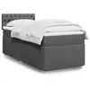 Image de vidaXL Boxspring met matras stof donkergrijs 90x190 cm3288843