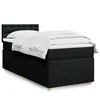 Image de vidaXL Boxspring met matras stof zwart 90x190 cm3288851