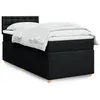 Image de vidaXL Boxspring met matras stof zwart 100x200 cm3288907