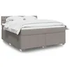 Image de vidaXL Boxspring met matras stof taupe 180x200 cm3289458