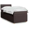 Image de vidaXL Sommier à lattes de lit avec matelas Marron foncé 80x200 cm 3289593
