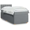 Image de vidaXL Sommier à lattes de lit et matelas Gris clair 90x190 cm Tissu 3289625