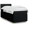 Image de vidaXL Sommier à lattes de lit avec matelas Noir 90x190 cm Tissu 3289627