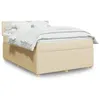 Image de vidaXL Boxspring met matras stof cràmekleurig 140x200 cm3289777