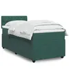 Image de vidaXL Boxspring met matras fluweel donkergroen 100x200 cm3289971