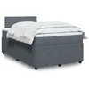 Image de vidaXL Boxspring met matras fluweel donkergrijs 120x200 cm3290005