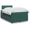 Image de vidaXL Boxspring met matras fluweel donkergroen 120x200 cm3290013