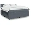 Image de vidaXL Boxspring met matras fluweel donkergrijs 180x200 cm3290107