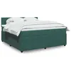 Image de vidaXL Boxspring met matras fluweel donkergroen 180x200 cm3290109