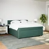 Image de vidaXL Boxspring met matras fluweel donkergroen 180x200 cm3290115