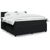 Image de vidaXL Boxspring met matras fluweel zwart 200x200 cm3290132