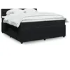 Image de vidaXL Boxspring met matras fluweel zwart 200x200 cm3290138