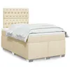 Image de vidaXL Boxspring met matras stof cràmekleurig 120x200 cm3290467