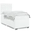 Image de vidaXL Boxspring met matras kunstleer wit 80x200 cm3290697