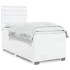 Image de vidaXL Sommier à lattes de lit avec matelas Blanc 90x190 cm Similicuir 3290701