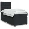 Image de vidaXL Sommier à lattes de lit avec matelas Noir 100x200 cm Similicuir 3290708