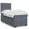 Image de vidaXL Boxspring met matras fluweel donkergrijs 100x200 cm3290847