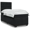 Image de vidaXL Boxspring met matras fluweel zwart 100x200 cm3290848