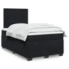 Image de vidaXL Sommier à lattes de lit avec matelas Noir 120x200 cm Velours 3290878