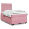 Image de vidaXL Boxspring met matras fluweel roze 120x200 cm3290887