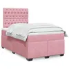 Image de vidaXL Boxspring met matras fluweel roze 120x200 cm3290893