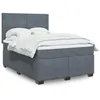 Image de vidaXL Sommier à lattes de lit et matelas Gris foncé 160x200cm Velours 3290949