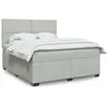 Image de vidaXL Sommier à lattes de lit et matelas Gris clair 180x200cm Velours 3290972