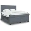 Image de vidaXL Boxspring met matras fluweel donkergrijs 180x200 cm3290973