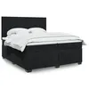 Image de vidaXL Boxspring met matras fluweel zwart 200x200 cm3290998