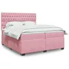 Image de vidaXL Boxspring met matras fluweel roze 200x200 cm3291013