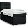 Image de vidaXL Boxspring met matras stof zwart 90x190 cm3291151