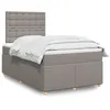 Image de vidaXL Boxspring met matras stof taupe 120x190 cm3291237