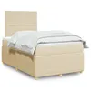 Image de vidaXL Boxspring met matras stof cràmekleurig 120x200 cm3292021
