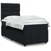 Image de vidaXL Sommier à lattes de lit et matelas Noir 80x200 cm Velours 3292198