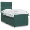 Image de vidaXL Boxspring met matras fluweel donkergroen 100x200 cm3292271