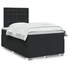 Image de vidaXL Sommier à lattes de lit avec matelas noir 120x190 cm similicuir 3293012