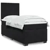 Image de vidaXL Sommier à lattes de lit avec matelas Noir 90x190 cm Velours, lit, lit à plate-forme, lit à panneaux, meuble de 3293082