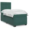Image de vidaXL Sommier à lattes de lit avec matelas Vert foncé 90x200 cm, lit, lit à plate-forme, lit à panneaux, meuble de chambre 3293113