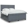 Image de vidaXL Boxspring met matras fluweel donkergrijs 180x200 cm3293273