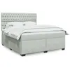 Image de vidaXL Sommier à lattes de lit et matelas Gris clair 180x200cm Velours, lit, lit à plate-forme, lit à panneaux 3293284