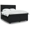 Image de vidaXL Boxspring met matras fluweel zwart 180x200 cm3293286