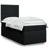 Image de vidaXL Boxspring met matras stof zwart 90x190 cm3293430