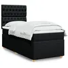 Image de vidaXL Boxspring met matras stof zwart 90x190 cm3293444
