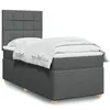 Image de vidaXL Boxspring met matras stof donkergrijs 100x200 cm3293492