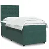 Image de vidaXL Boxspring met matras fluweel donkergroen 80x200 cm3294505