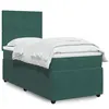 Image de vidaXL Boxspring met matras fluweel donkergroen 100x200 cm3294559