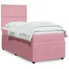 Image de vidaXL Boxspring met matras fluweel roze 100x200 cm3294561